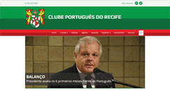 Desktop Screenshot of clubeportuguesdorecife.com.br