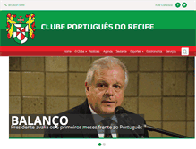 Tablet Screenshot of clubeportuguesdorecife.com.br